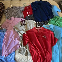 Mens Medium Polo / Golf Shirts  $5 each