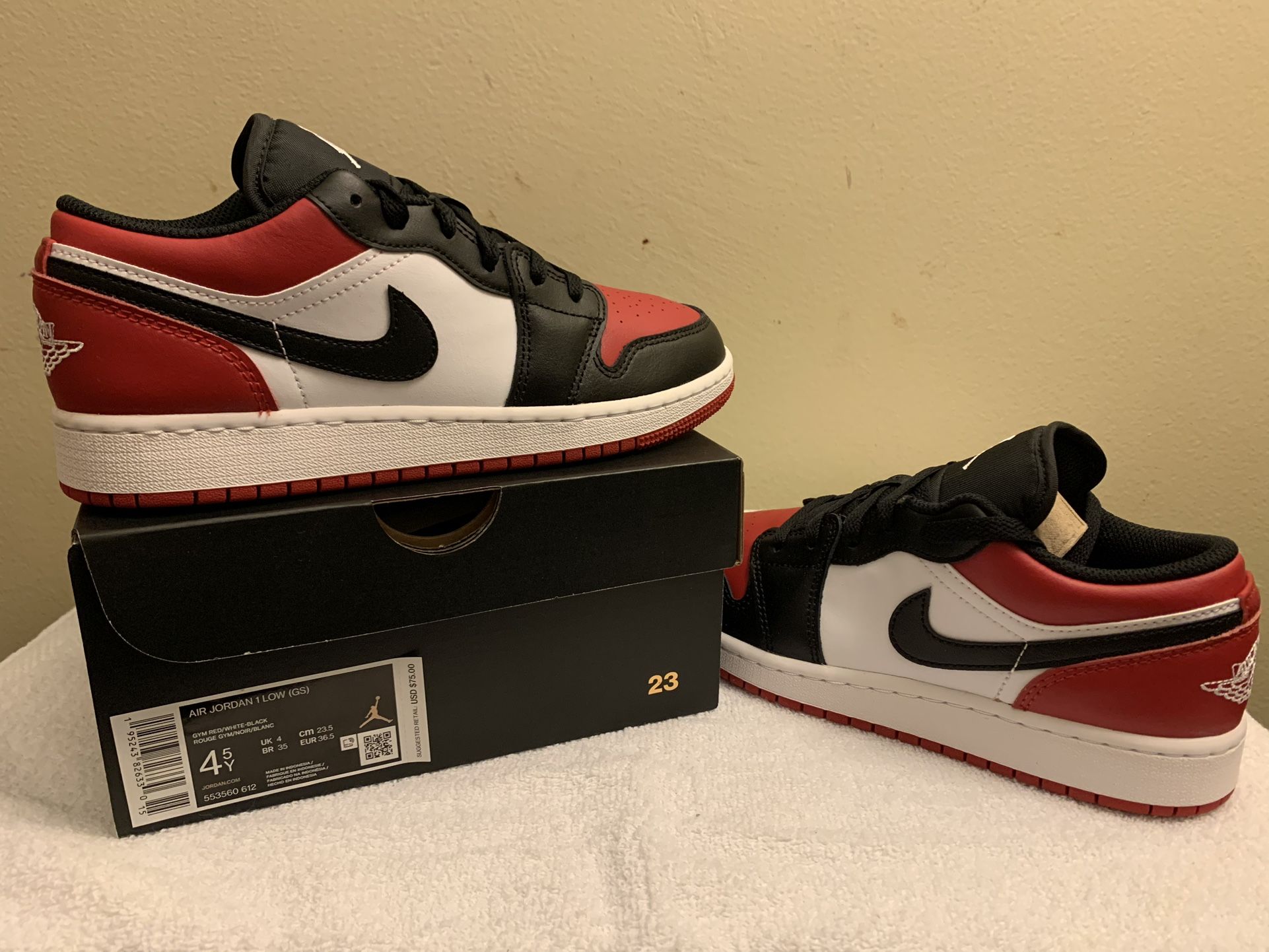jordan 1 Low GS Size 4.5 Y
