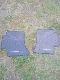 Porsche rubber car mats nice 2