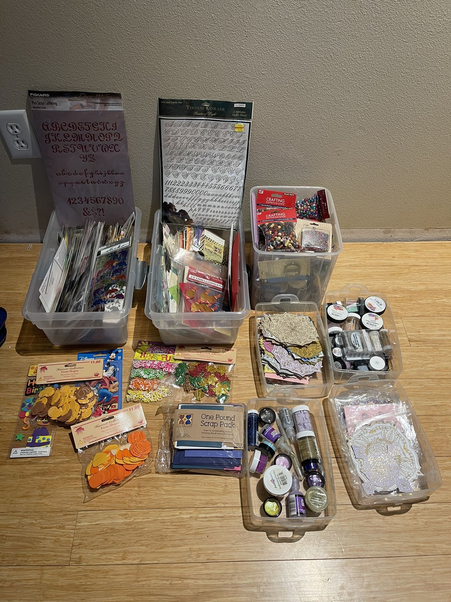 Lot Of Scrapbook/ Art Supplies