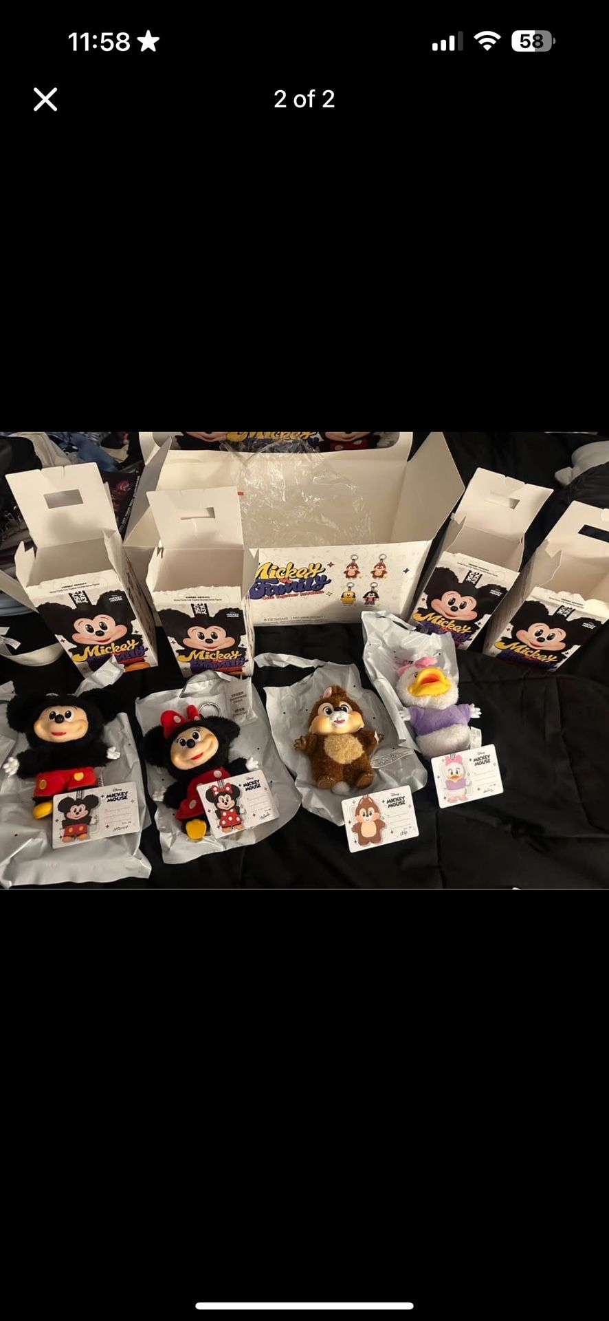 Pop Mart Mickey Family Keychains Disney