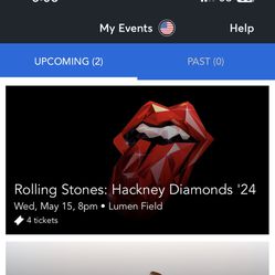 The Rolling Stones Lumen Field 2 Tickets