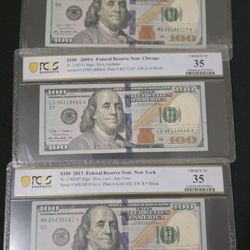 Dollar Bills Graded And Ungraded