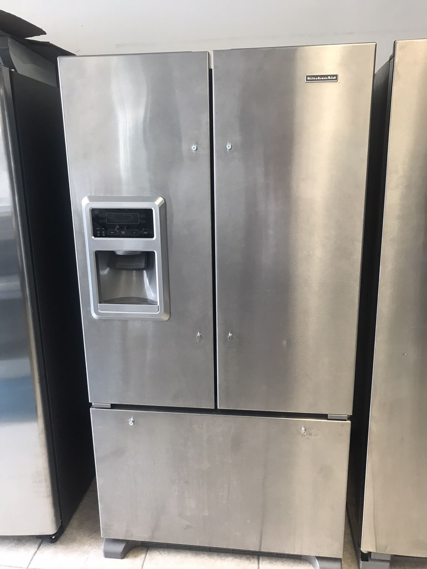 Kitchen aid counter deep refrigerator