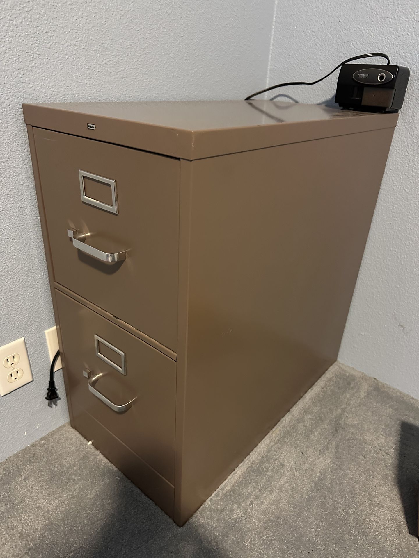 Two Drawer Letter-size File Cabinet