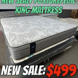 NEW SEALY POSTUREPEDIC KING MATTRESS 