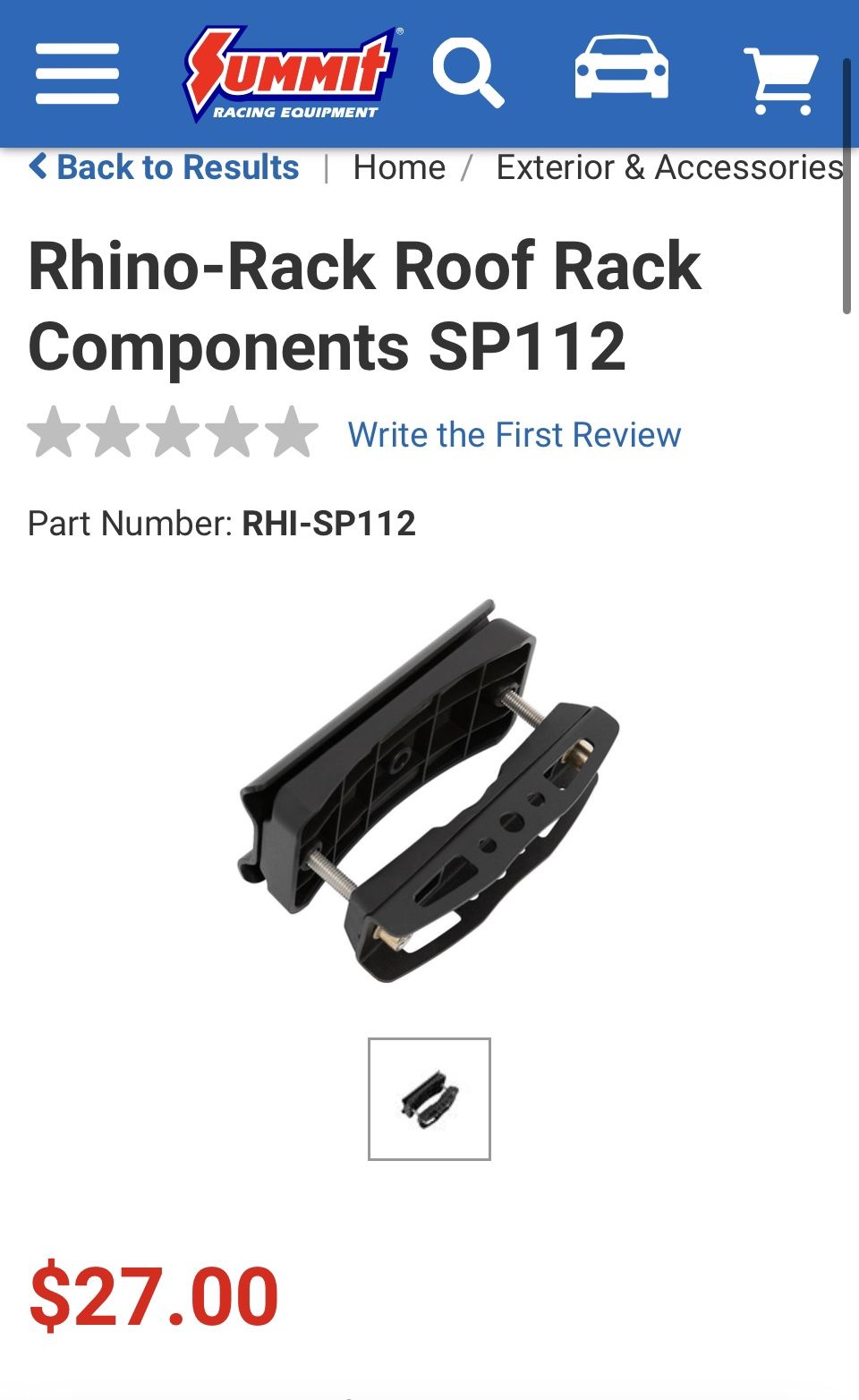 Rhino Rack Roof Rack Clamps