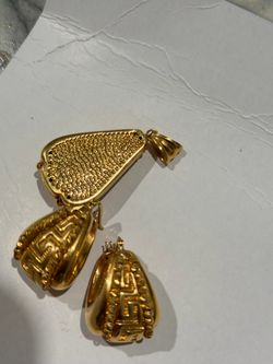 18k gold necklace set