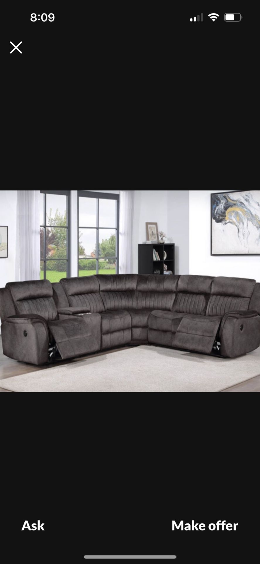New Super Comfy Sofa Sectional Recliner