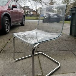 Clear Dining chairs (IKEA Tobias) $50 each