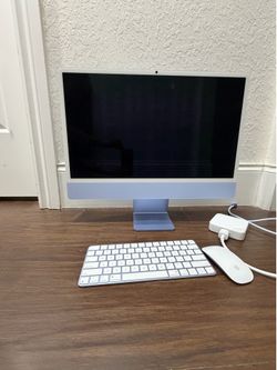 Apple  iMac 24 inch All in One M4 chip Blue