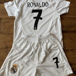 Ronaldo 7-8  Kids Jersey Set - Real Madrid Jersey Set
