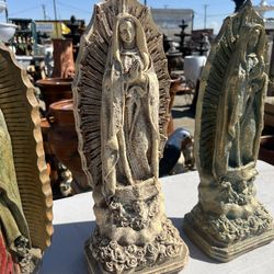 Virgen De Cemento 18”-20” $55.00 Cada Una 