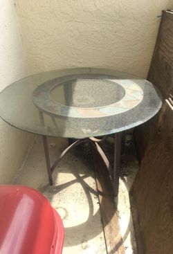 Glass kitchen table no chairs