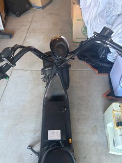 Black Electric Scooter Moped