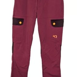 Kari Traa Signe Pants Snow Winter Water Proof Purple Orange Womens Size Small
