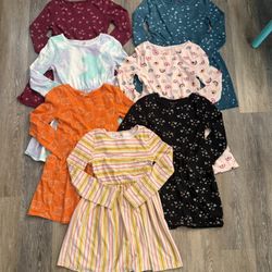 Set Of 7 - Medium (7/8) Cat & Jack Dresses 