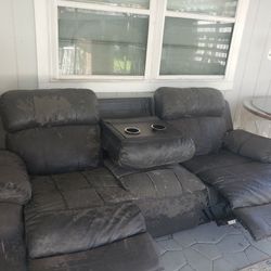 Sofa Doble Silla Y Poner Vasos 