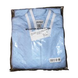 Vintage Anthony Richards Long Quilted Zip Robe Baby Blue Size MD (10-12) NEW