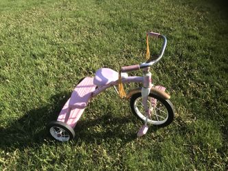 Vintage Radio Flyer Pink Tricycle Steel Frame Trike Spoke 1980 s