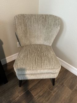 Accent Chair Beige Custom Made