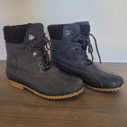 Tommy Hilfiger Women’s Rainah Snow Boots, Black, 10 Medium US