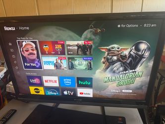 Sharp 46” TV w/ Roku Streaming Box