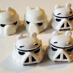 5 Angry Birds Star Wars Pigs Figurine: 3 Pig Stormtroopers & 2 Pig Stormtroopers