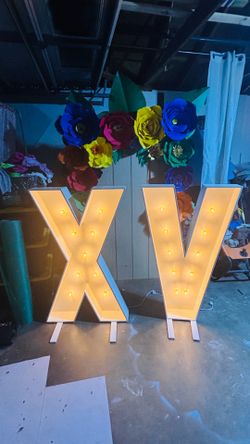Custom wood made Marquee letters and numbers
