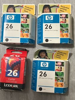 Four Sealed Printer Ink Cartridges