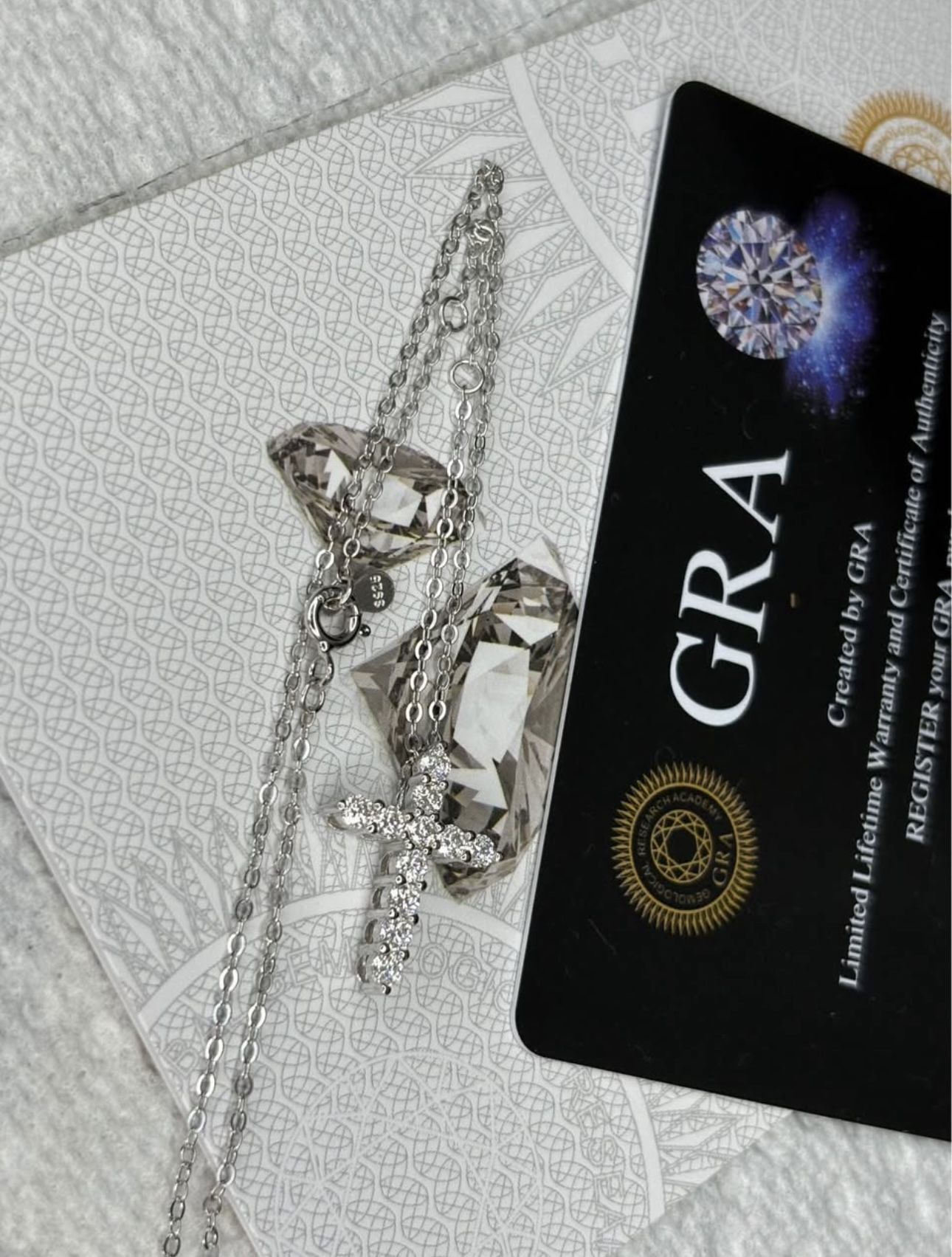 VVS Moissanite Cross Chain