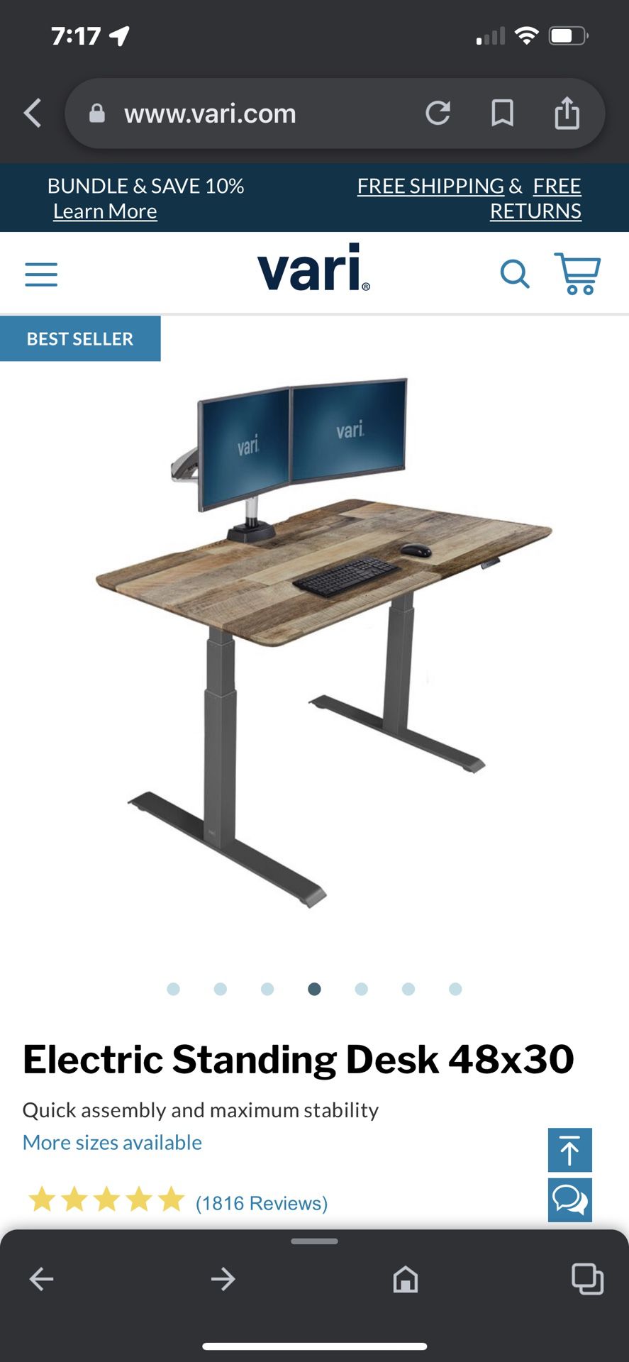 Vari Standing Desk Brand New In Box