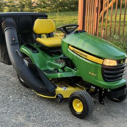 John Deere X300 Riding Lawn Mower Tractor Kawasaki 42” Deck Bagger