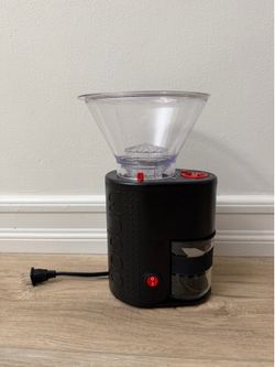 Bodum Bistro Conical Burr Coffee Grinder, Black