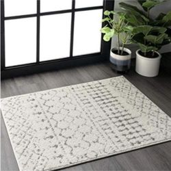 Moroccan Blythe Accent Rug, 2' x 3', Grey