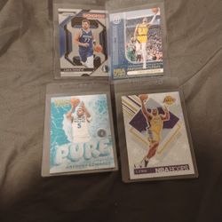 4 Insert Cards NBA Hoops Prizm 
