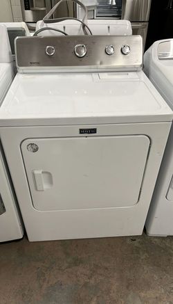 White Maytag Electric Dryer Quiet Operation
