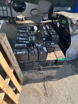 New and rebuilt and used car Batterys