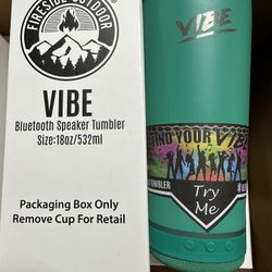 Green Vibe Bluetooth Speaker Tumbler 18 Oz