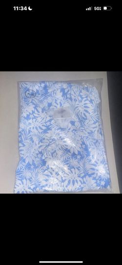 Los Angeles Dodgers Blue White Floral Shirt Major League Baseball MLB M