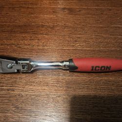 Icon 1/2" Drive Soft Grip Flex Head Ratchet 