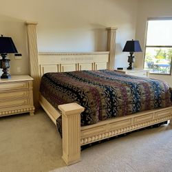 Exquisite Hand-Carved King Bedroom Set