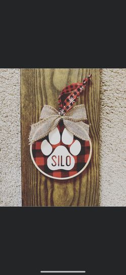 Handmade dog ornament!
