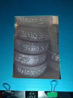TIRE 31 10 50 15 each Installed ELMOFLES