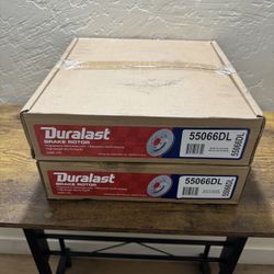 2 New Duralast Brake Rotors 55066DL