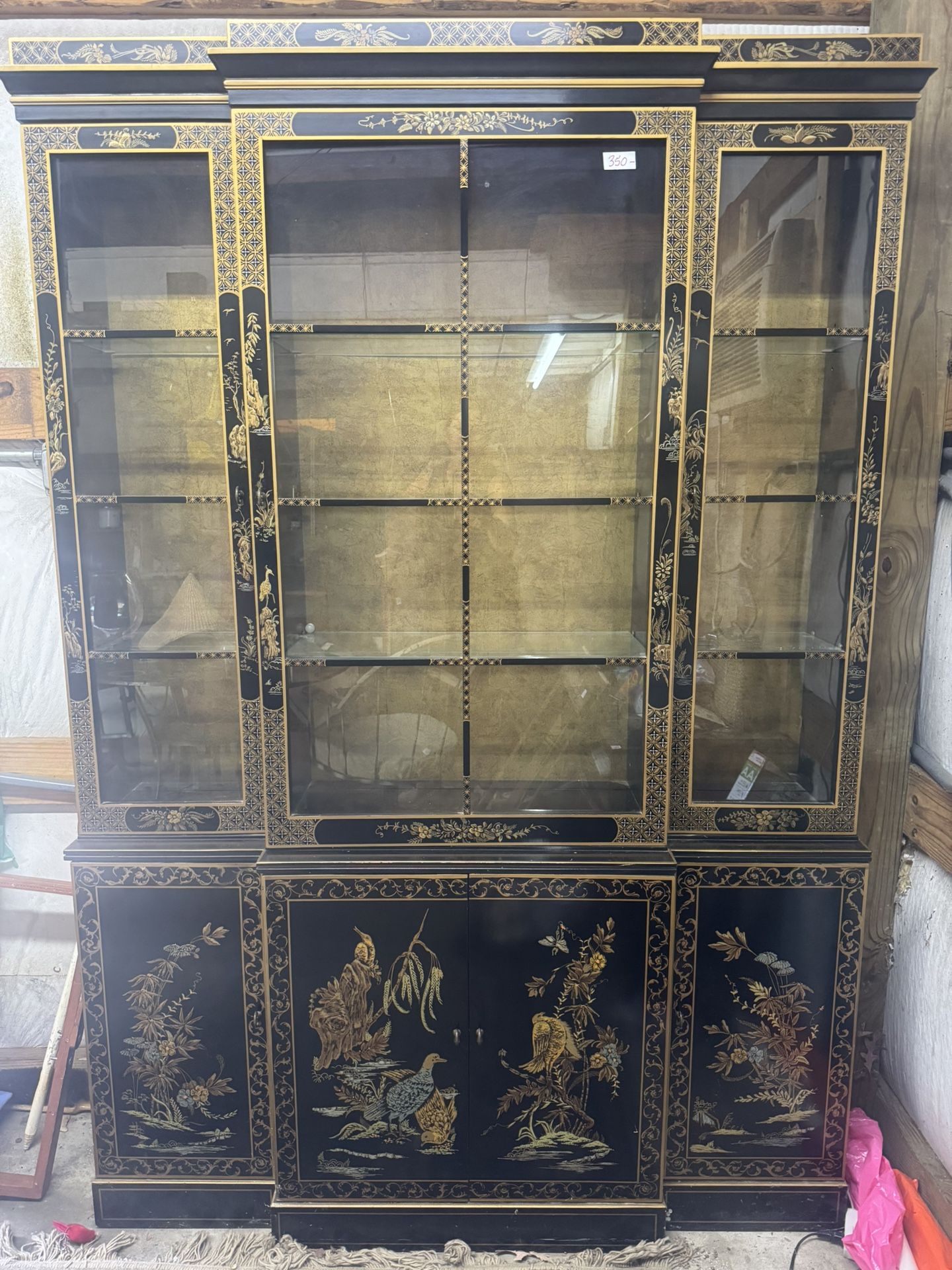 Black & Gold Display Cabinet