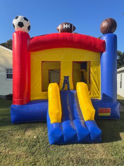 Cloud 9 Commercial Grade Sports Bounce House with Blower - 100% PVC 17' x 13' Inflatable Bouncer