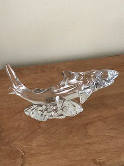 Waterford Crystal Shark Figurine