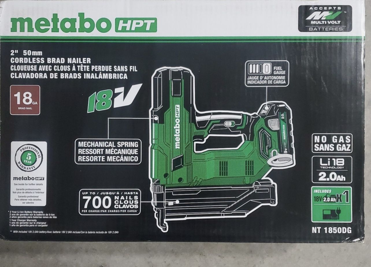 MultiVolt 2-in 18 -Gauge Cordless Straight Brad Nailer (Battery Included and Charger Included