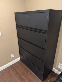5 drawer lateral file cabinet
